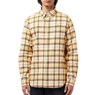 Chemise à Carreaux Beige Homme Timberland Flannel Check vue 0