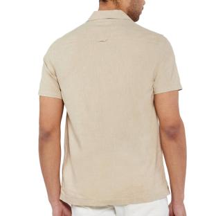 Chemisette Ecru Homme Tommy Hilfiger Linen Blend Camp-aruba vue 2