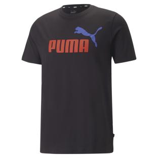 T-shirt Noir/Rouge Homme Puma Essential +2 pas cher