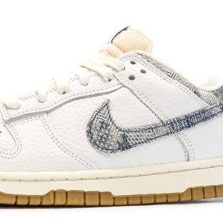 Baskets Blanches/Grises Homme Nike Dunk Low vue 7