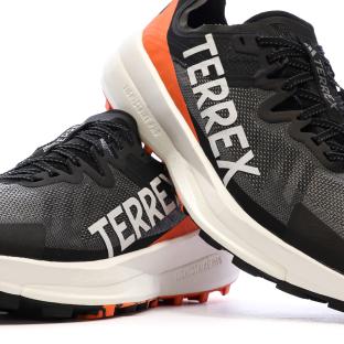 Chaussures de Trail Grises/Oranges Homme Adidas Agravic vue 7