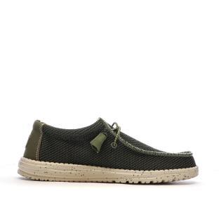 Chaussures Kaki Homme Hey Dude Wally Sox Pine vue 2