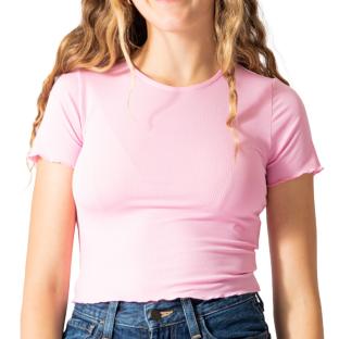 T-Shirt Rose Pâle Femme Vero Moda Madi Jill vue 0