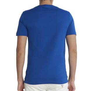 T-shirt Bleu Homme Calvin Klein Jeans Center vue 2