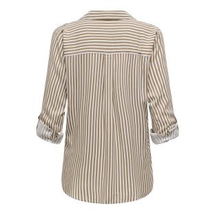 Chemise Blanc/Camel Femme JDY Laurel vue 2
