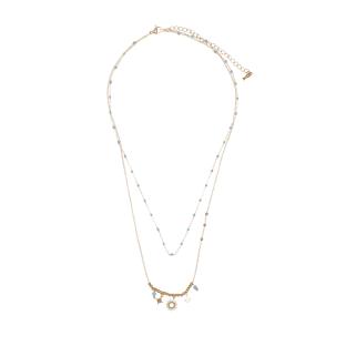 Collier Doré/Turquoise Femme Clio Blue CO0011 pas cher