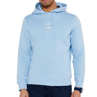 Sweat à Capuche Bleu Homme Calvin Klein Monologo pas cher