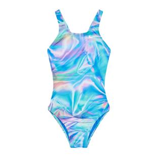 Maillot de bain 1 pièce Rose/Bleu Fille Nike Fastback pas cher