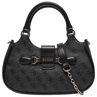 Sac à main Noir Femme Guess Nolana logo 4G pas cher
