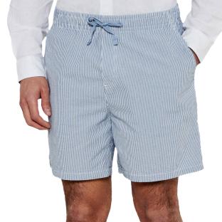 Short Bleu Homme Tommy Jeans Seersucker pas cher