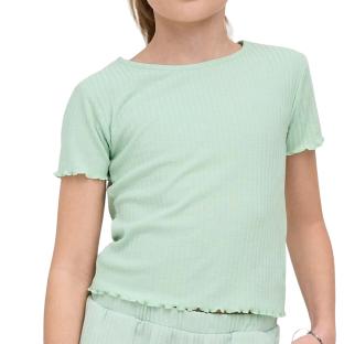 Camiseta verde claro para niña de Only Nella ver 0