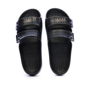 Claquettes Noir Homme Lacoste Strap CMA vue 0