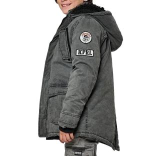 Blouson Noir Garçon Kaporal MUN vue 3