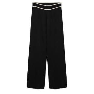 Pantalon fluide Noir Femme Vero Moda Contrast pas cher