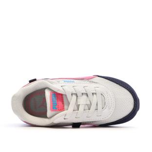 Baskets Gris/Noir/Rose/Bleu Garçon PUMA Future Rider Splas vue 4