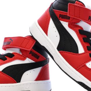 Baskets Rouges/Noires/Blanches Garçon Puma vue 0