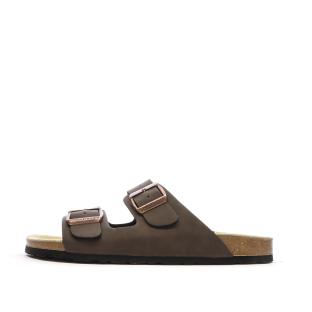 Sandales Marrons Lisses Homme Schott Arthur pas cher