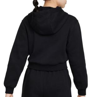 Sweat Capuche Noir Fille Nike Club Fleece vue 2