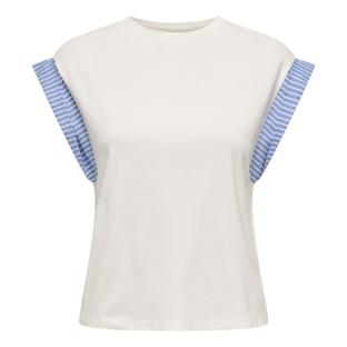 T-Shirt Blanc/Bleu Femme Only Dawn vue 0