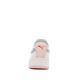 Baskets Blanc/Rose/Vert Femme Puma Carina Street vue 3