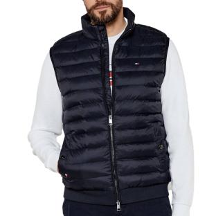 Doudoune Sans Manches Marine Homme Tommy Hilfiger Mix Media pas cher