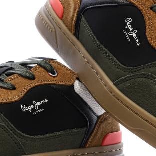 Baskets Kaki/Camel Homme Pepe jeans Kore Skate vue 0