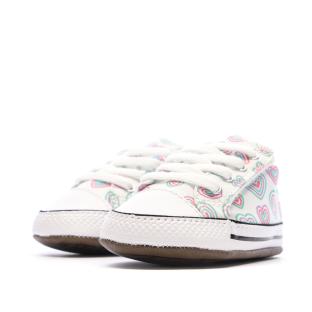 Baskets Blanche/Vert/Rose à Imprimés Bébé Converse Cribster vue 6
