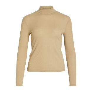 T-shirt Manches Longues Beige Femme Vila Elsea pas cher