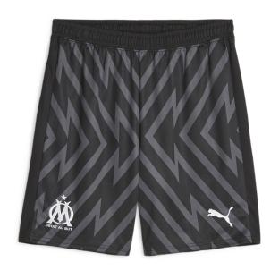 OM Short de Gardien Noir/Gris Homme Puma 2024/2025 pas cher