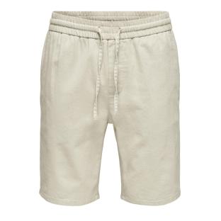 Short Blanc Homme ONLY & SONS Cot Lin pas cher