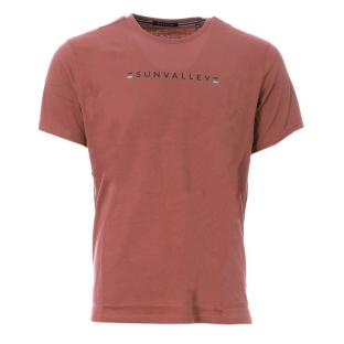 T-shirt Rouge Homme Sun Valley CODREP pas cher