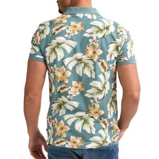 Polo Bleu à Motifs Homme Petrol Industries POL908 vue 2