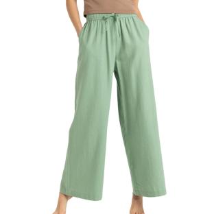 Pantalon fluide en Lin Vert Femme Roxy Lekeitio Break vue 0