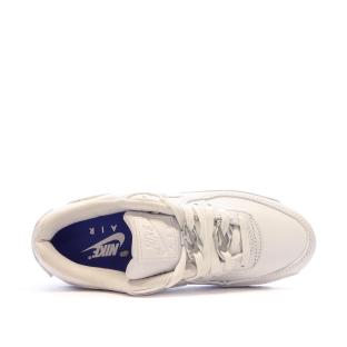 Baskets Blanches/Argenté Femme Nike Air Max 90 vue 4