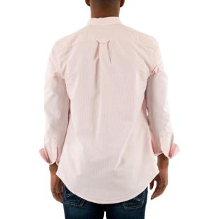 Chemise Rayures Bordeaux/Blanc Homme Tommy Hilfiger Slim Stripe vue 0