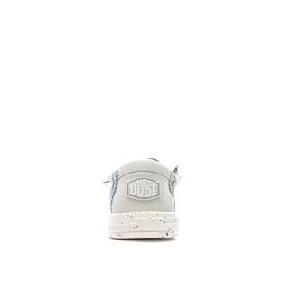 Chaussures Grises Clair Homme Hey Dude Wally 40716 vue 3