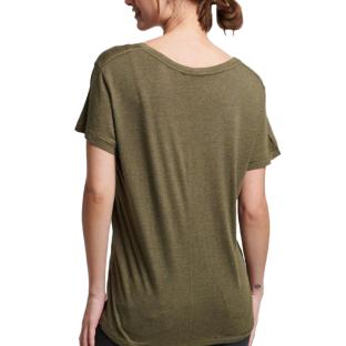 T-shirt Kaki Femme Superdry Studios vue 2