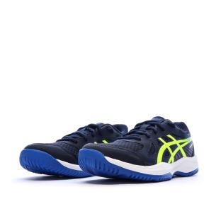Asics Upcourt 6 Men's Padel Shoes Navy/Fluorescent Yellow Photo of the Espace des Marques %store% store - view of %key%