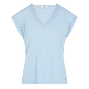 T-Shirt Bleu Clair Femme Morgan Fantaisie vue 0