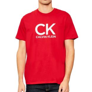 T-Shirt Rouge/Blanc Homme Calvin Klein Jeans LV04RD819G vue 0