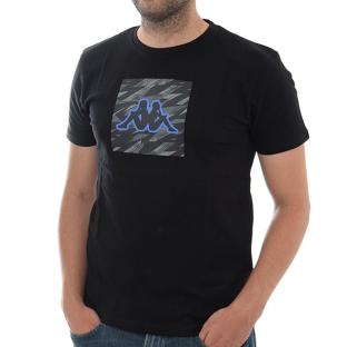 T-shirt Noir Homme Kappa Graphik pas cher