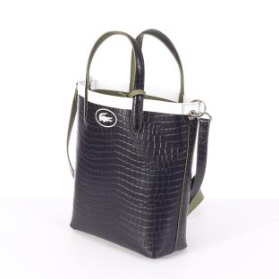 Sac à Main Marine/Kaki Femme Lacoste Croc vue 0