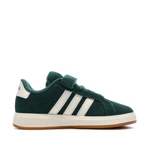 Baskets Vertes Foncés Junior Adidas Grand Court vue 0