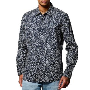 Chemise Marine à Motifs Homme Kaporal BEVYE pas cher