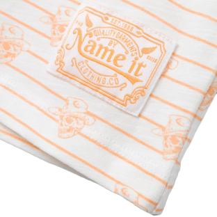 T-shirt Blanc/Orange Garçon Name It Kent vue 2