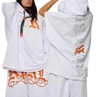 Sweat Blanc/Orange Homme Kaporal VANK pas cher