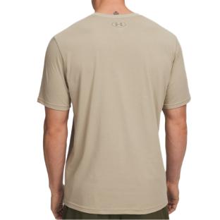 T-shirt Beige Clair Homme Under Armour Left Chest vue 0
