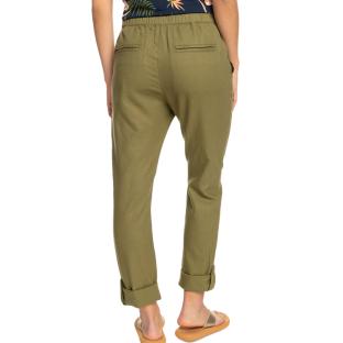 Pantalon fluide Kaki Femme Roxy The Seashor vue 2