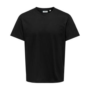 T-shirt Noir Homme Only & Sons Jeff pas cher