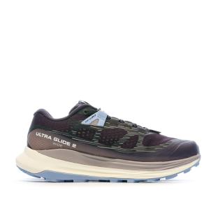 Chaussures de trail Gris/Bleu Femme Salomon Ultra Glide 2 vue 2